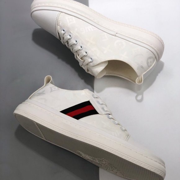 NEWGucci leather casual shoes small white shoes